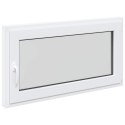 Okno piwniczne RISOR Biały 110 x 50 cm PVC i szkło