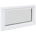 Okno piwniczne RISOR Biały 110 x 50 cm PVC i szkło