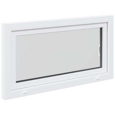 Okno piwniczne RISOR Biały 110 x 50 cm PVC i szkło