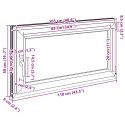 Okno piwniczne RISOR Biały 110 x 50 cm PVC i szkło