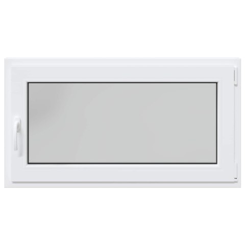 Okno piwniczne RISOR Biały 110 x 50 cm PVC i szkło