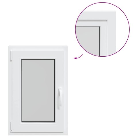 Okno piwniczne RISOR Biały 50 x 75 cm PVC i szkło