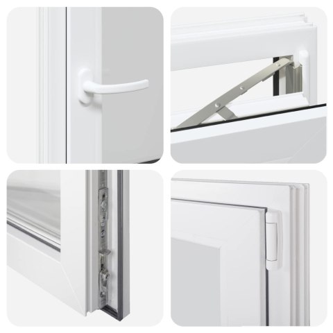 Okno piwniczne RISOR Biały 60 x 100 cm PVC i szkło