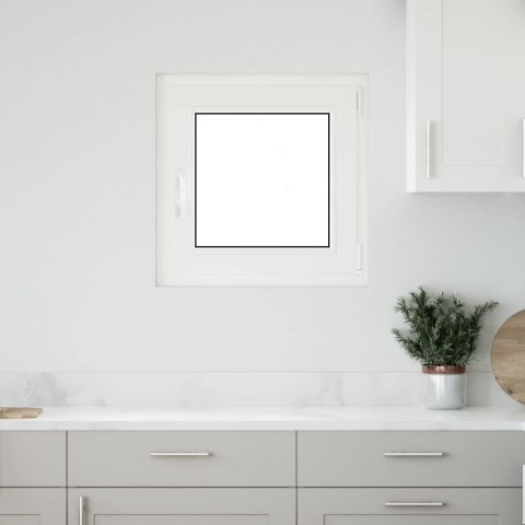 Okno piwniczne RISOR Biały 60 x 60 cm PVC i szkło