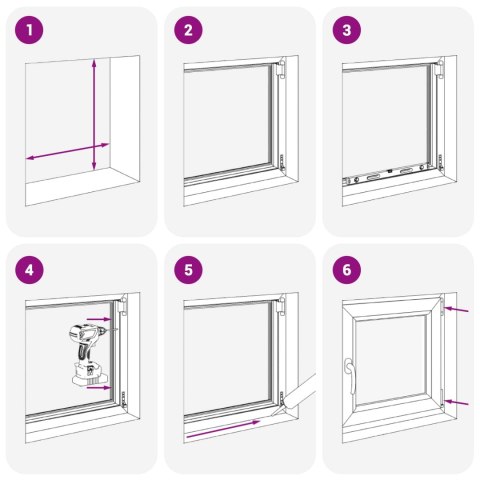 Okno piwniczne RISOR Biały 60 x 60 cm PVC i szkło