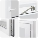 Okno piwniczne RISOR Biały 60 x 60 cm PVC i szkło