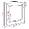 Okno piwniczne RISOR Biały 60 x 60 cm PVC i szkło