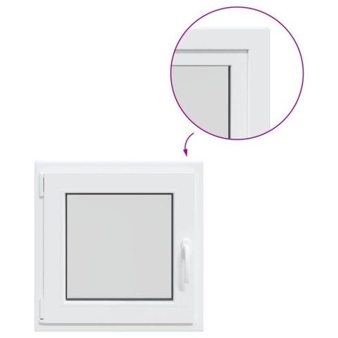 Okno piwniczne RISOR Biały 60 x 60 cm PVC i szkło