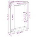 Okno piwniczne RISOR Biały 60 x 80 cm PVC i szkło