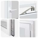 Okno piwniczne RISOR Biały 60 x 90 cm PVC i szkło