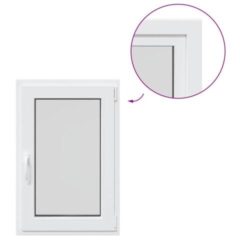 Okno piwniczne RISOR Biały 60 x 90 cm PVC i szkło