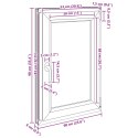 Okno piwniczne RISOR Biały 60 x 90 cm PVC i szkło
