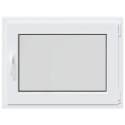 Okno piwniczne RISOR Biały 80 x 50 cm PVC i szkło