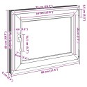 Okno piwniczne RISOR Biały 80 x 50 cm PVC i szkło