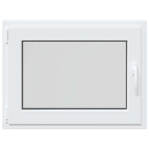 Okno piwniczne RISOR Biały 80 x 50 cm PVC i szkło