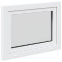 Okno piwniczne RISOR Biały 80 x 50 cm PVC i szkło