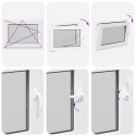 Okno piwniczne RISOR Biały 80 x 50 cm PVC i szkło