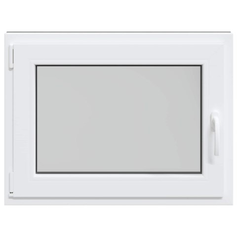 Okno piwniczne RISOR Biały 80 x 50 cm PVC i szkło