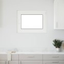 Okno piwniczne RISOR Biały 80 x 60 cm PVC i szkło