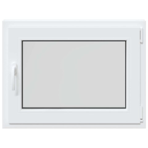 Okno piwniczne RISOR Biały 80 x 60 cm PVC i szkło