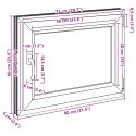 Okno piwniczne RISOR Biały 80 x 60 cm PVC i szkło