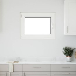 Okno piwniczne RISOR Biały 80 x 60 cm PVC i szkło