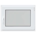 Okno piwniczne RISOR Biały 80 x 60 cm PVC i szkło