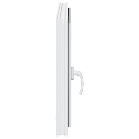 Okno piwniczne RISOR Biały 80 x 60 cm PVC i szkło