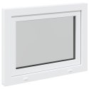 Okno piwniczne RISOR Biały 80 x 60 cm PVC i szkło