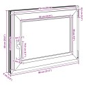 Okno piwniczne RISOR Biały 80 x 60 cm PVC i szkło