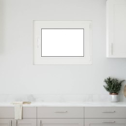 Okno piwniczne RISOR Biały 80 x 70 cm PVC i szkło