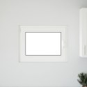 Okno piwniczne RISOR Biały 80 x 70 cm PVC i szkło