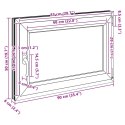 Okno piwniczne RISOR Biały 90 x 50 cm PVC i szkło