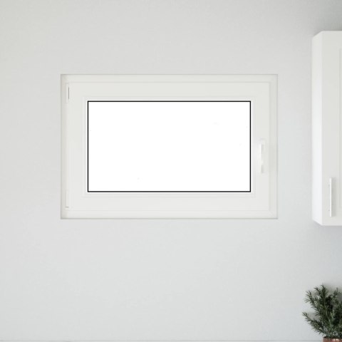 Okno piwniczne RISOR Biały 90 x 50 cm PVC i szkło