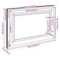Okno piwniczne RISOR Biały 90 x 50 cm PVC i szkło