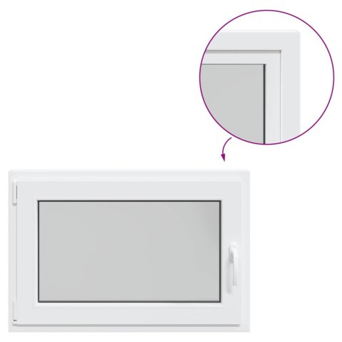 Okno piwniczne RISOR Biały 90 x 60 cm PVC i szkło