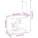 STÓŁ GROOMERSKI HYDRAULICZNY REGULOWANY DO 60 KG PLUS SMYCZ