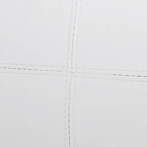 VidaXL Sofa 3-osobowa, skóra syntetyczna, biała