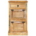 VidaXL Szafka na buty, 4-półki i szuflada, solidne drewno z odzysku