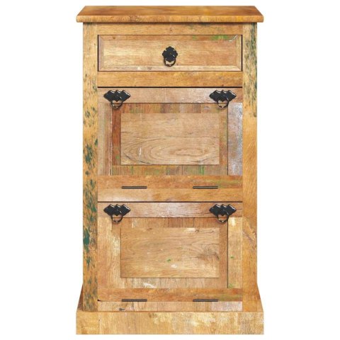 VidaXL Szafka na buty, 4-półki i szuflada, solidne drewno z odzysku