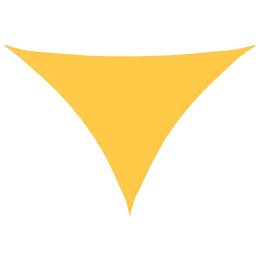 VidaXL Trójkątny żagiel ogrodowy, tkanina Oxford, 3x3x4,24 m, żółty