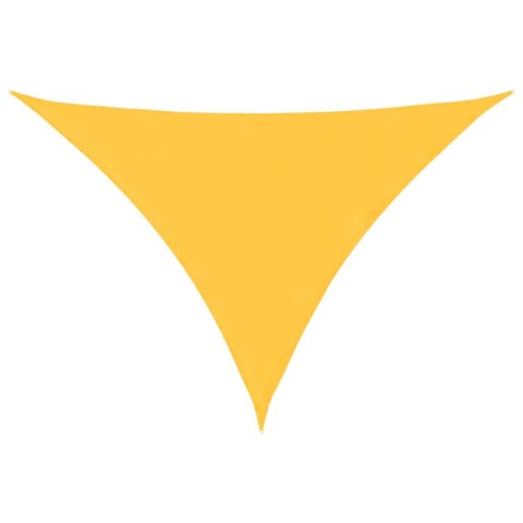 VidaXL Trójkątny żagiel ogrodowy, tkanina Oxford, 3x3x4,24 m, żółty