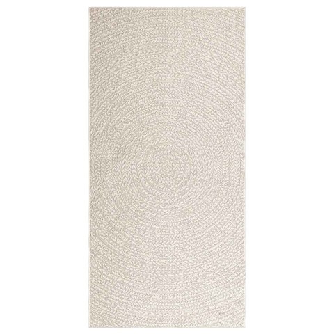 VidaXL Dywan "ZIZUR" Kremowy Wygląd juty Do wewnątrz i na zewnątrz