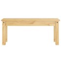 VidaXL Ławka stołowa PANAMA, 105x30x45 cm, lite drewno sosnowe