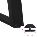 VidaXL Nogi do stolika kawowego w kształcie litery U 2 szt. Czarne 30x(30-31) cm Stal