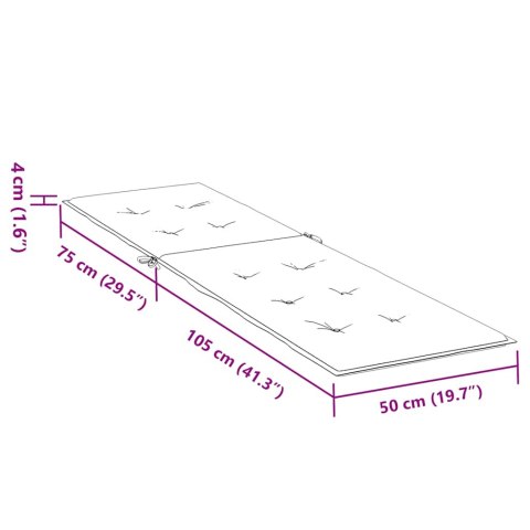 VidaXL Poduszka na leżak, turkusowa, tkanina Oxford