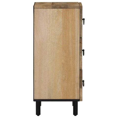 KOMODA Z LITEGO DREWNA MANGO RĘCZNIE RZEŹBIONA RETRO 40X33X75CM SZAFKA LOFT
