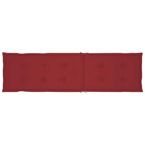 VidaXL Leżak tarasowy z podnóżkiem i poduszką, lite drewno akacjowe