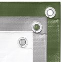 VidaXL Plandeka, 260 g/m², 8x10 m, szara, HDPE