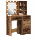 TOALETKA 2 PCS BRĄZOWA 50X41X135CM MATERIAŁ DREWNOPOCHODNY
